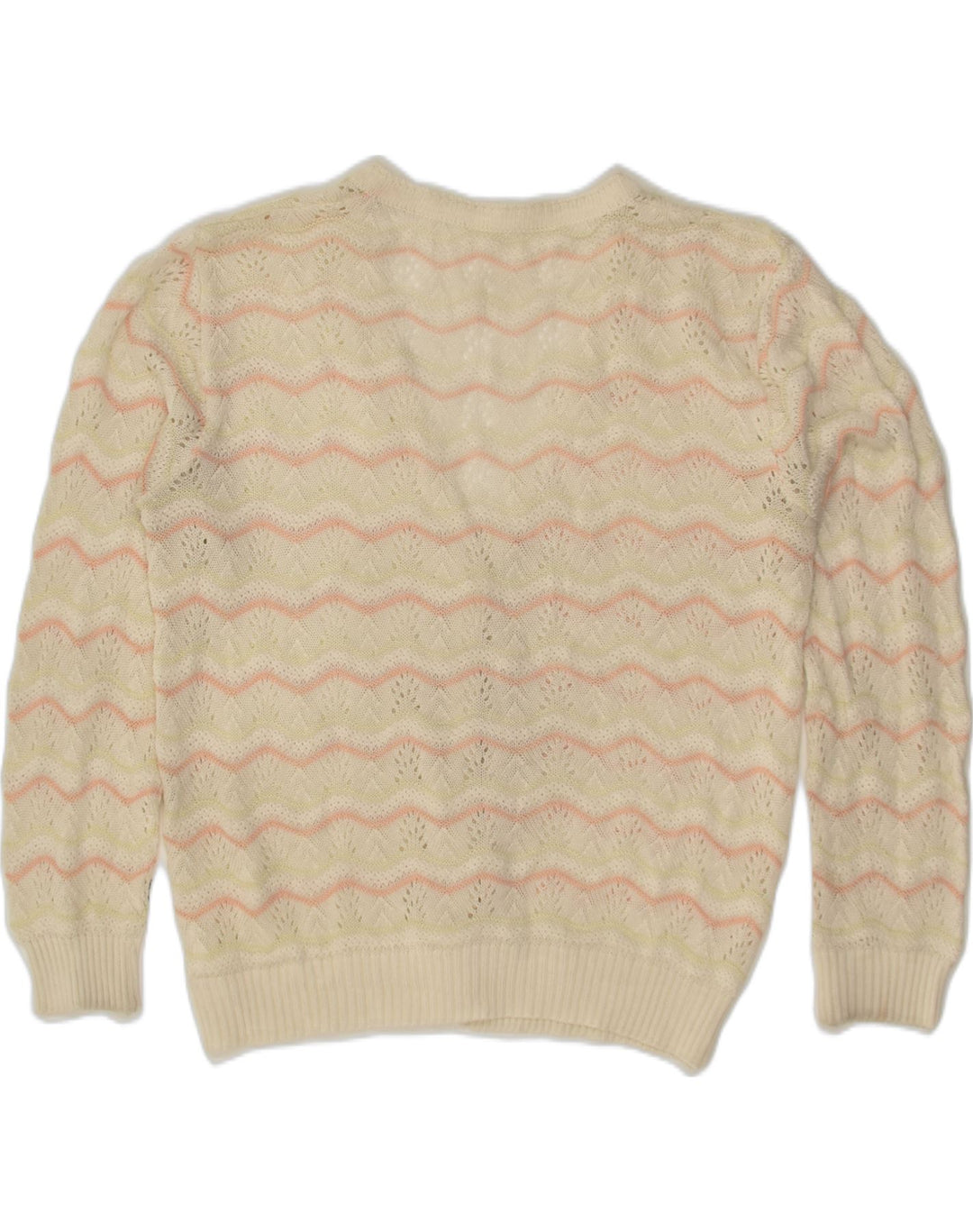 VINTAGE Womens 2 Piece Set UK 16 Large Beige Striped | Vintage Vintage | Thrift | Second-Hand Vintage | Used Clothing | Messina Hembry 