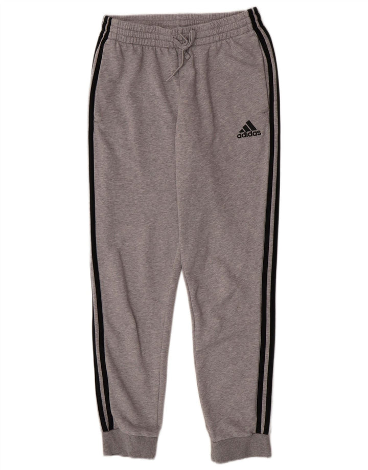 Adidas Mens Tracksuit Trousers Joggers Medium Grey Cotton