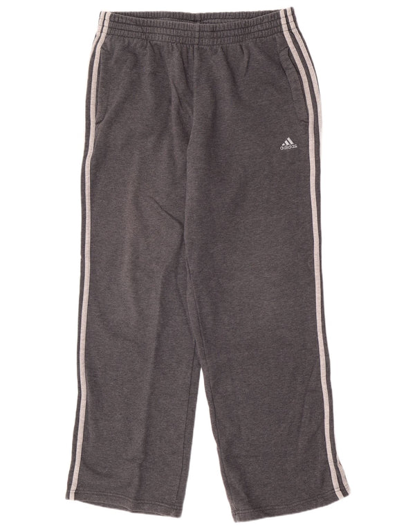 Adidas Mens Tracksuit Trousers Large Grey Cotton