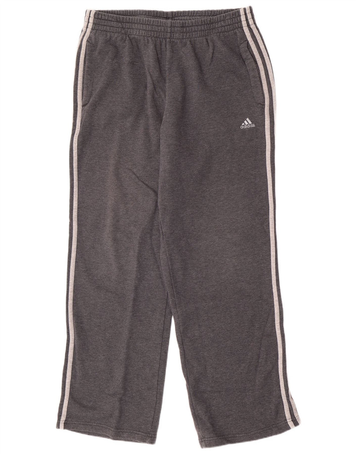 Adidas Mens Tracksuit Trousers Large Grey Cotton