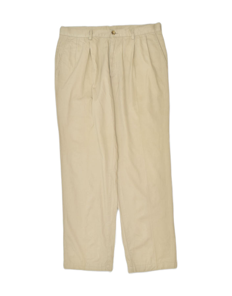 RIFLE Mens Pegged Chino Trousers W38 L32 Beige Cotton | Vintage | Thrift | Second-Hand | Used Clothing | Messina Hembry 