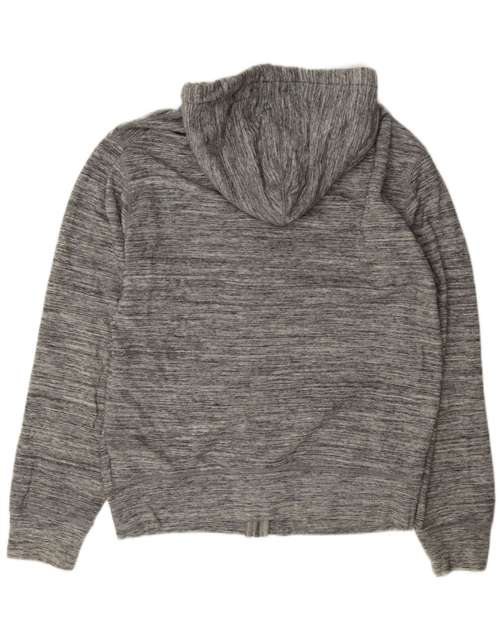 Gap Mens Zip Hoodie Sweater Medium Grey Flecked Cotton