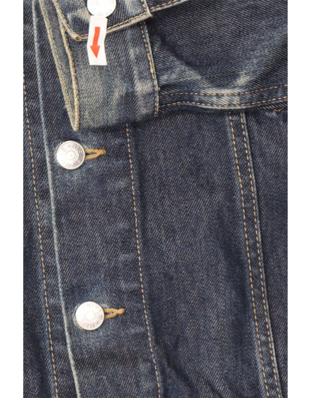 Rifle Mens Denim Jacket UK 38 Medium Navy Blue Cotton