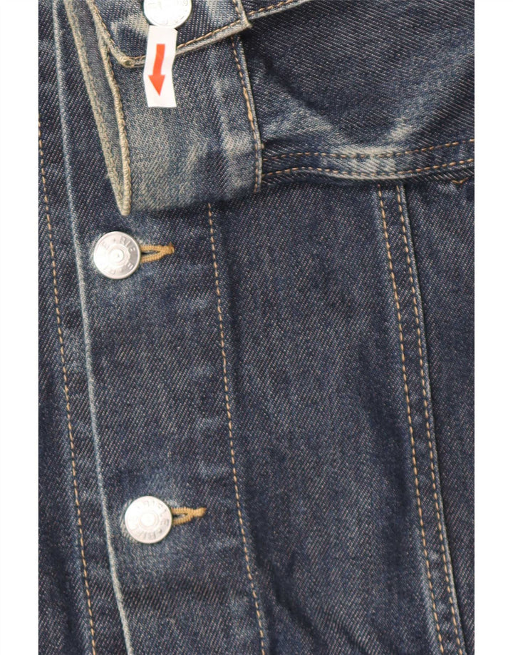Rifle Mens Denim Jacket UK 38 Medium Navy Blue Cotton