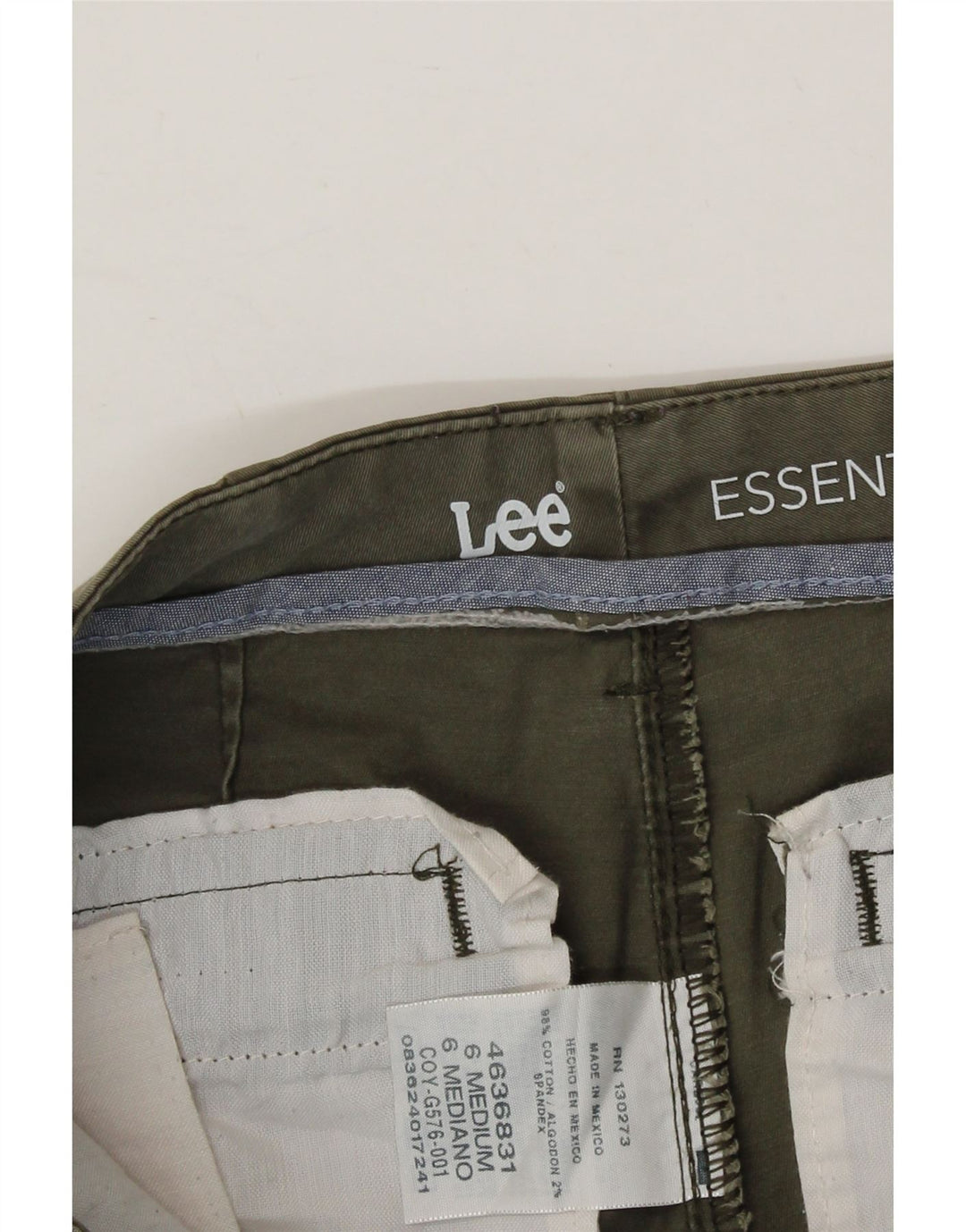 LEE Womens Slim Chino Trousers US 6 Medium W32 L31 Khaki Cotton Vintage Lee and Second-Hand Lee from Messina Hembry 