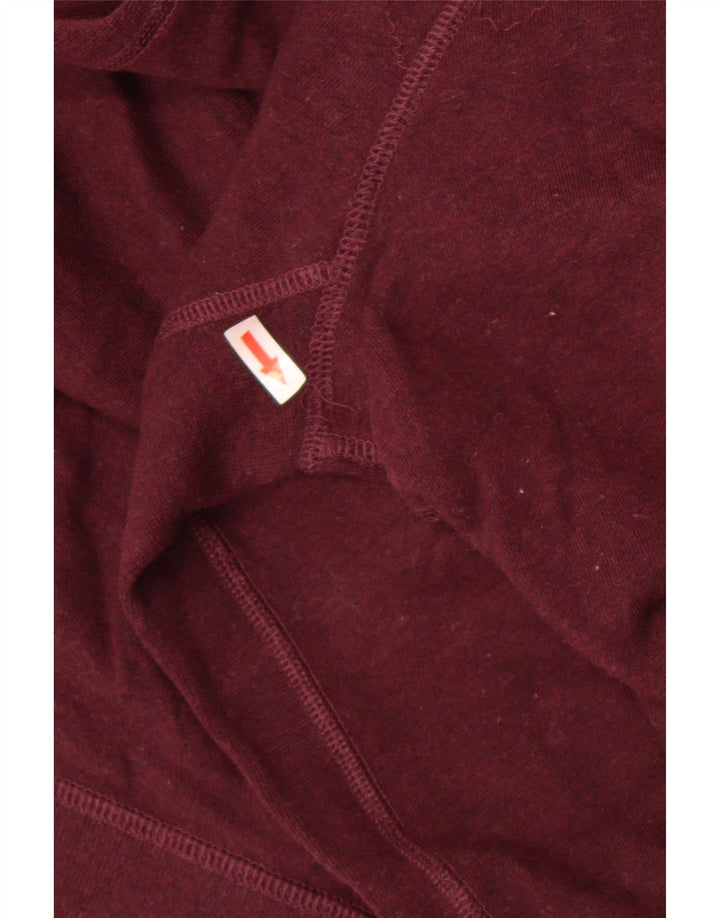Marks & Spencer Mens Sweatshirt Jumper Small Burgundy Cotton