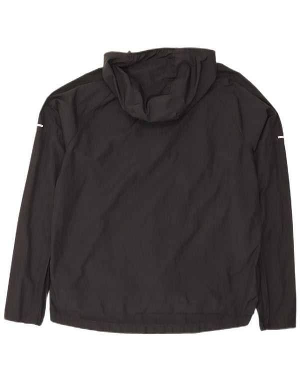 Nike Womens Running Hooded Tracksuit Top Jacket UK 14 Medium Black
