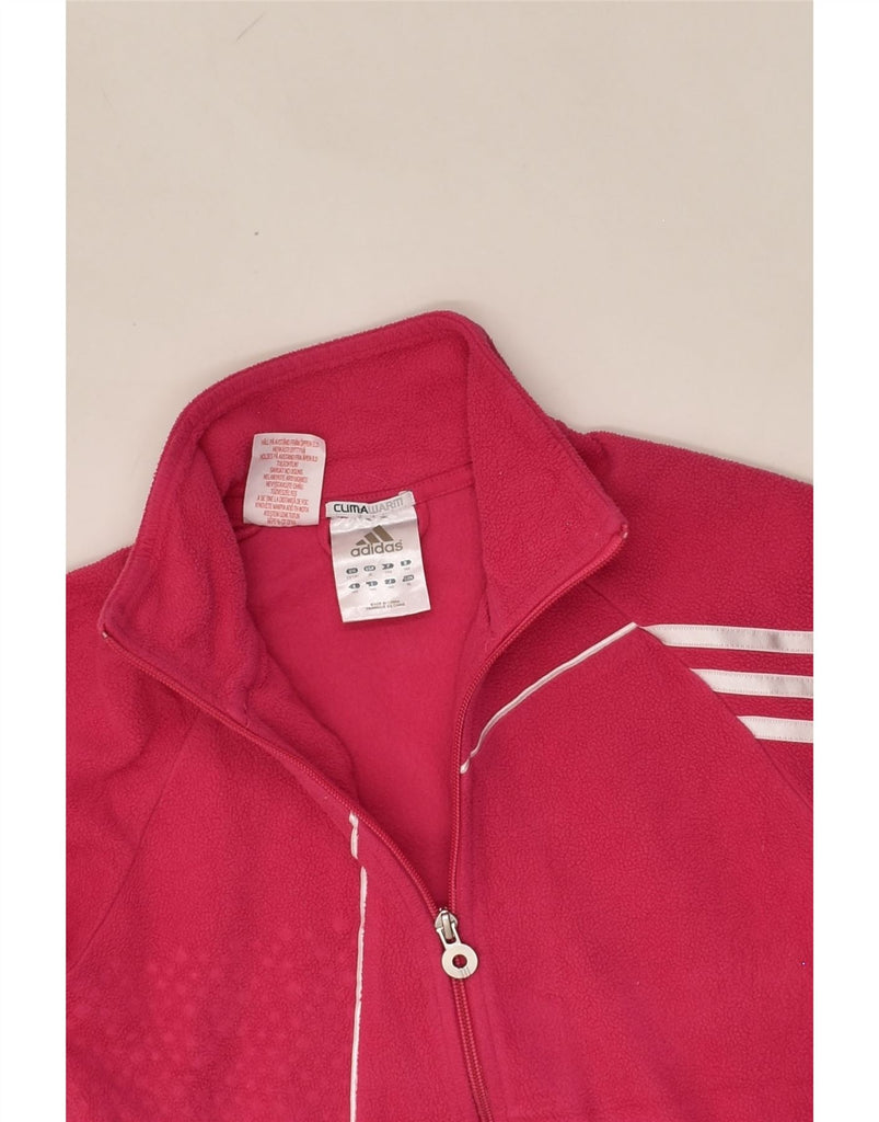 ADIDAS Girls Climawarm Fleece Jacket 13-14 Years Pink Polyester | Vintage Adidas | Thrift | Second-Hand Adidas | Used Clothing | Messina Hembry 