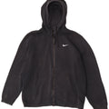 Nike Mens Zip Hoodie Sweater XL Black Cotton