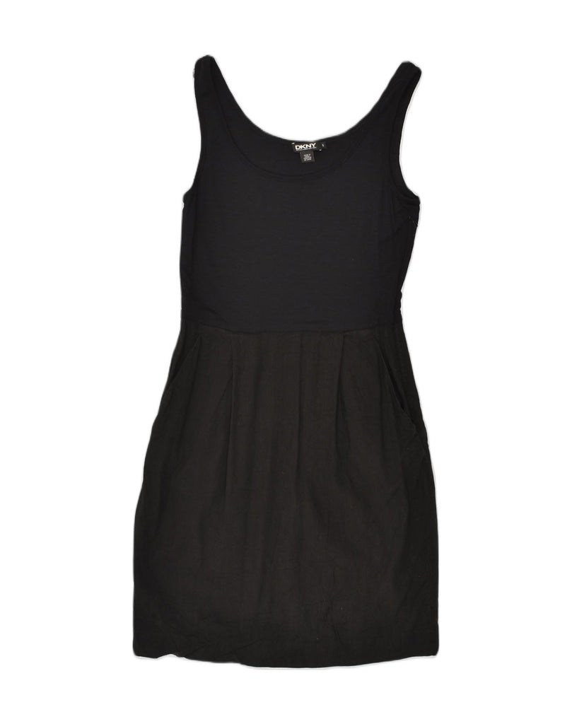 DKNY Womens Sleeveless Basic Dress UK 8 Small Black Viscose | Vintage Dkny | Thrift | Second-Hand Dkny | Used Clothing | Messina Hembry 