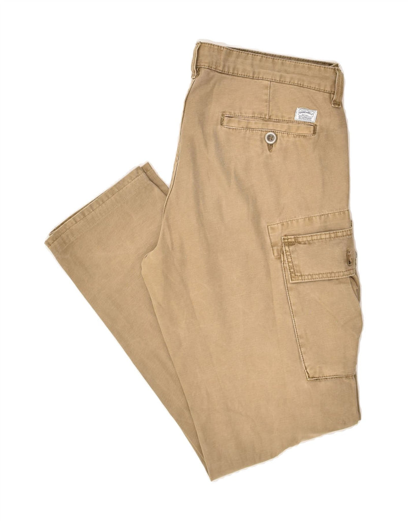 VINTAGE Mens Tapered Cargo Trousers IT 48 Medium W32 L30 Beige Cotton | Vintage Vintage | Thrift | Second-Hand Vintage | Used Clothing | Messina Hembry 