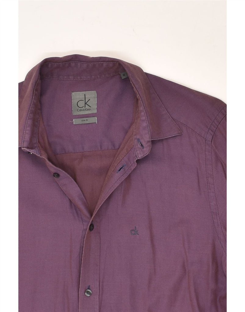 CALVIN KLEIN Mens Slim Fit Shirt Medium Purple | Vintage Calvin Klein | Thrift | Second-Hand Calvin Klein | Used Clothing | Messina Hembry 