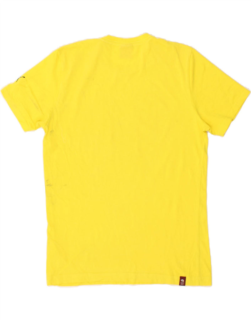 PUMA Mens Graphic T-Shirt Top Medium Yellow | Vintage Puma | Thrift | Second-Hand Puma | Used Clothing | Messina Hembry 