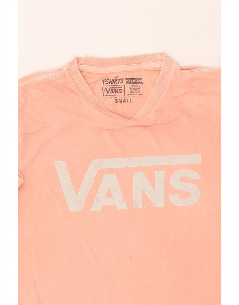VANS Mens Graphic T-Shirt Top Small Pink Cotton | Vintage Vans | Thrift | Second-Hand Vans | Used Clothing | Messina Hembry 