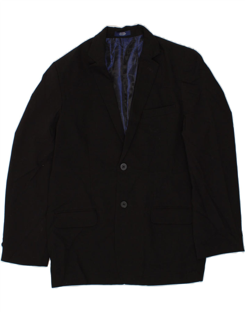 IZOD Boys 2 Button Blazer Jacket 15-16 Years Black Polyester Vintage Izod and Second-Hand Izod from Messina Hembry 