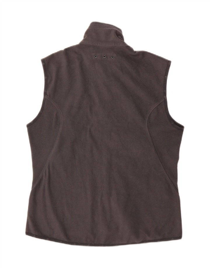 ADIDAS Womens Clima 365 Graphic Fleece Gilet UK 12 Medium Grey Polyester Vintage Adidas and Second-Hand Adidas from Messina Hembry 
