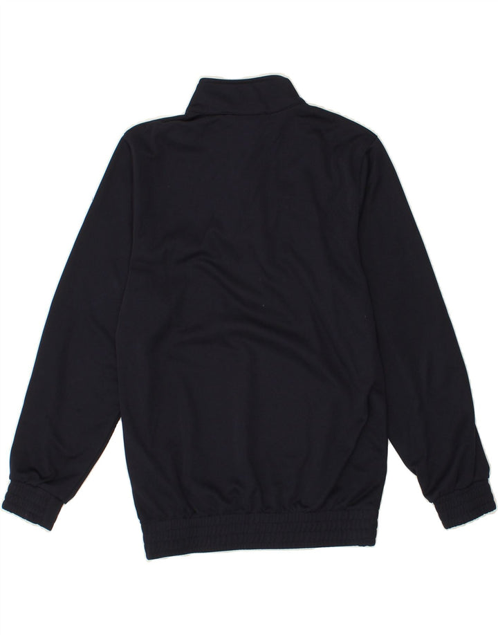 UMBRO Boys Zip Neck Sweatshirt Jumper 8-9 Years 2XS Navy Blue Polyester Vintage Umbro and Second-Hand Umbro from Messina Hembry 