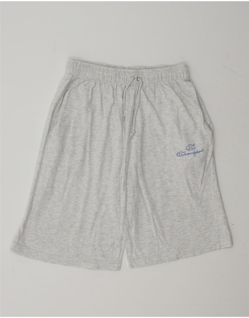 CHAMPION Womens Sport Shorts UK 12 Medium  Grey Flecked Cotton Vintage Champion and Second-Hand Champion from Messina Hembry 