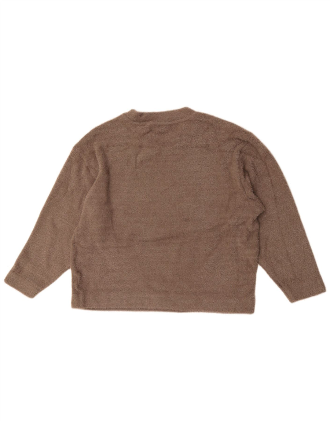 Marks & Spencer Womens Oversized Crew Neck Jumper Sweater UK 16 Large Beige