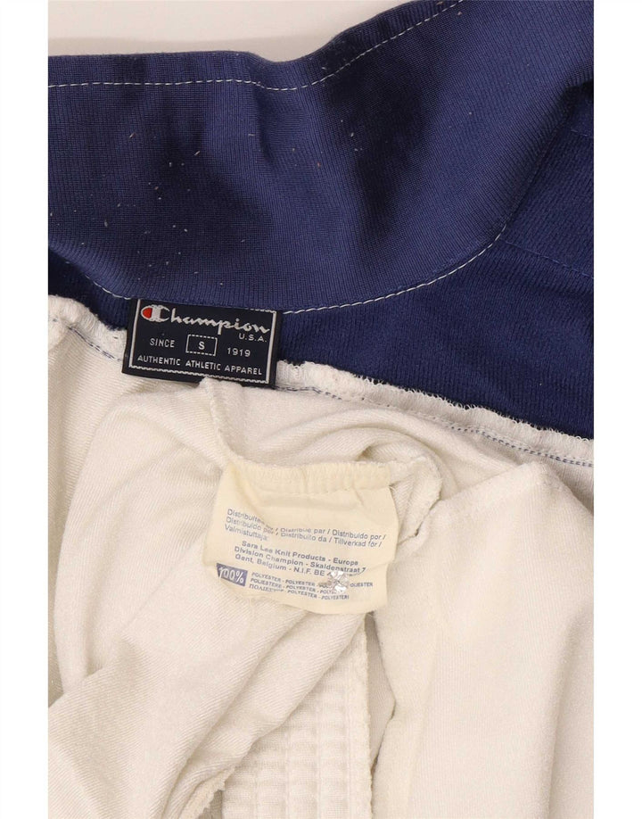 Champion Mens Graphic Tracksuit Top Jacket Small White Colourblock