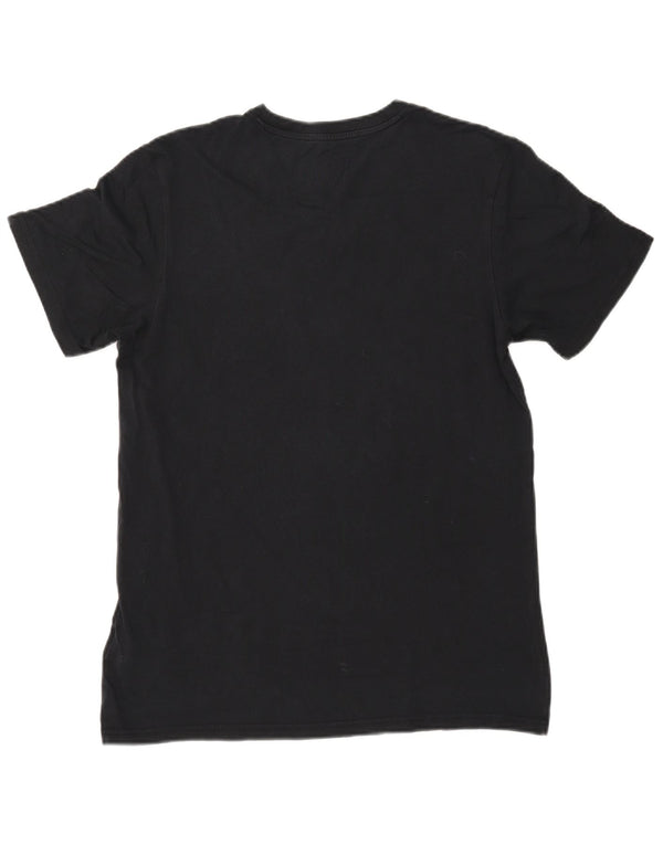 Adidas Mens Graphic T-Shirt Top Medium Navy Blue Cotton