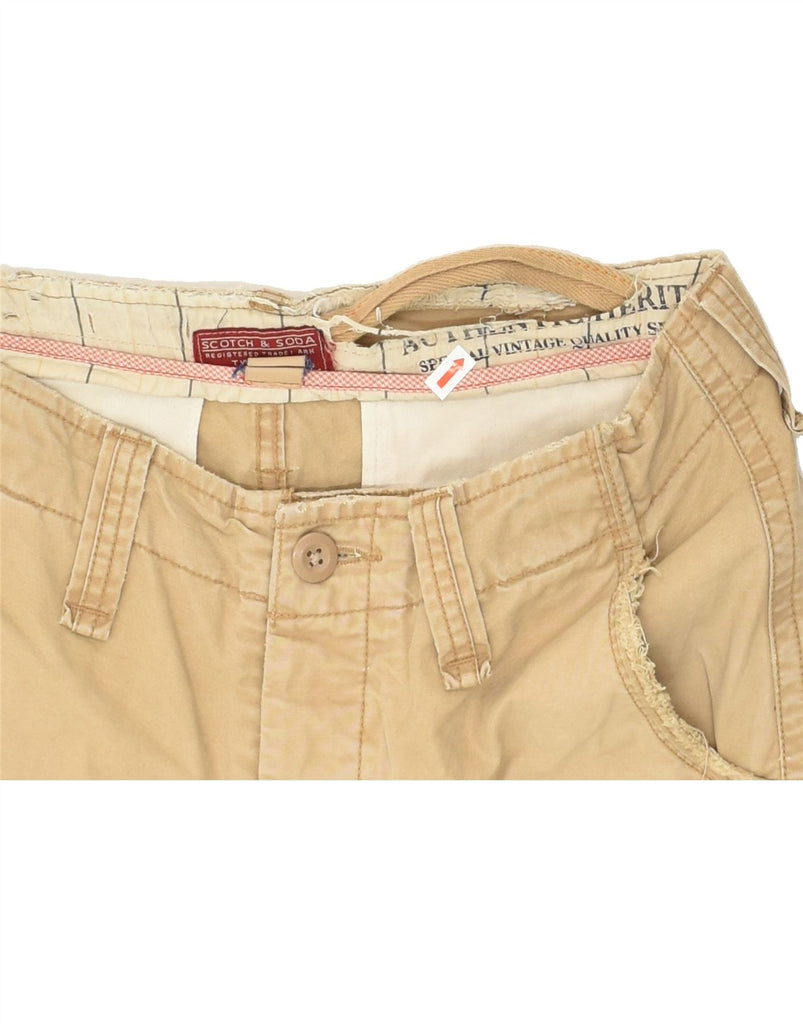 SCOTCH & SODA Mens Cargo Shorts W30 Medium Beige Cotton | Vintage Scotch & Soda | Thrift | Second-Hand Scotch & Soda | Used Clothing | Messina Hembry 