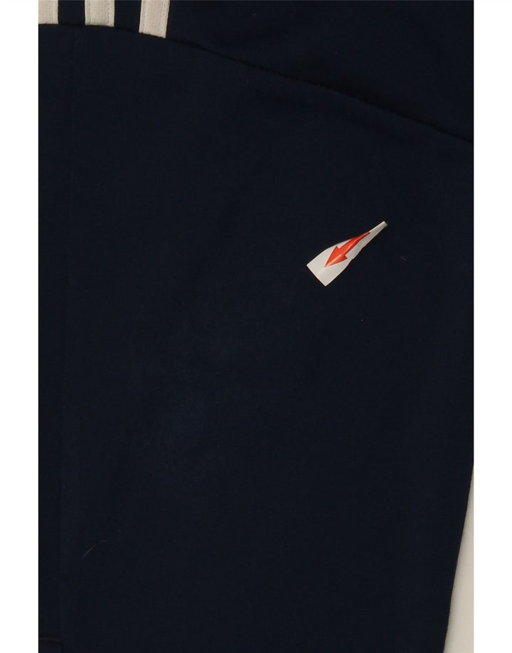 Adidas Boys Tracksuit Trousers 7-8 Years Navy Blue Polyester