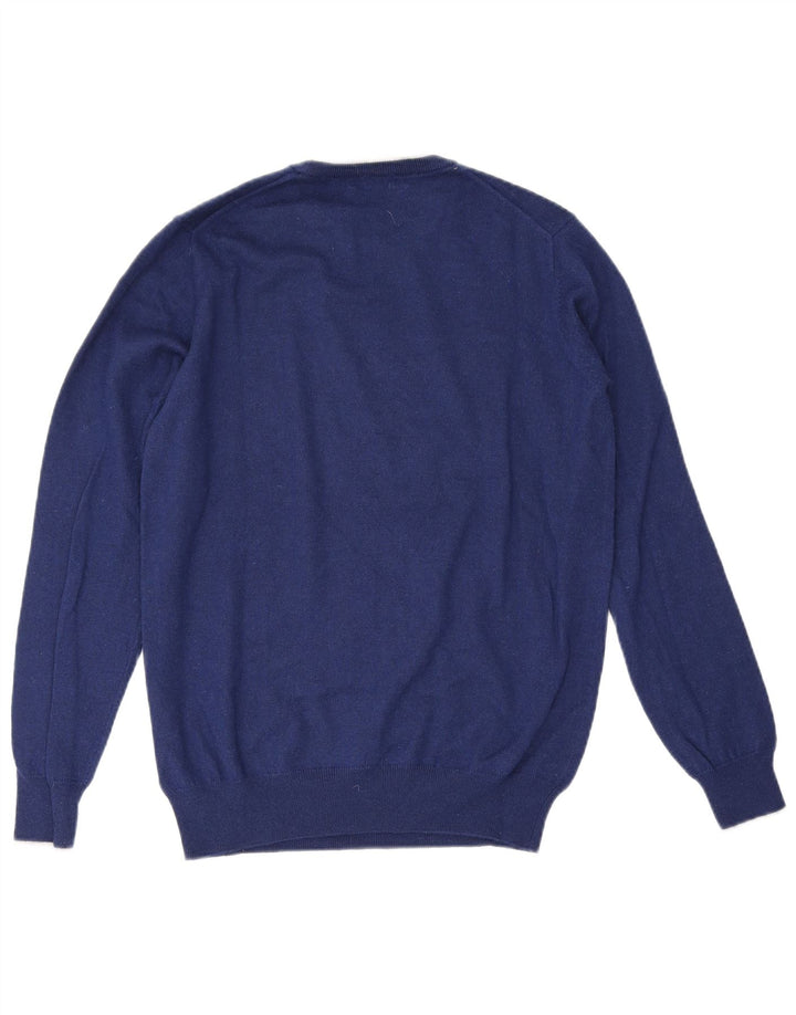 Harmont & Blaine Mens Graphic Crew Neck Jumper Sweater Medium Navy Blue
