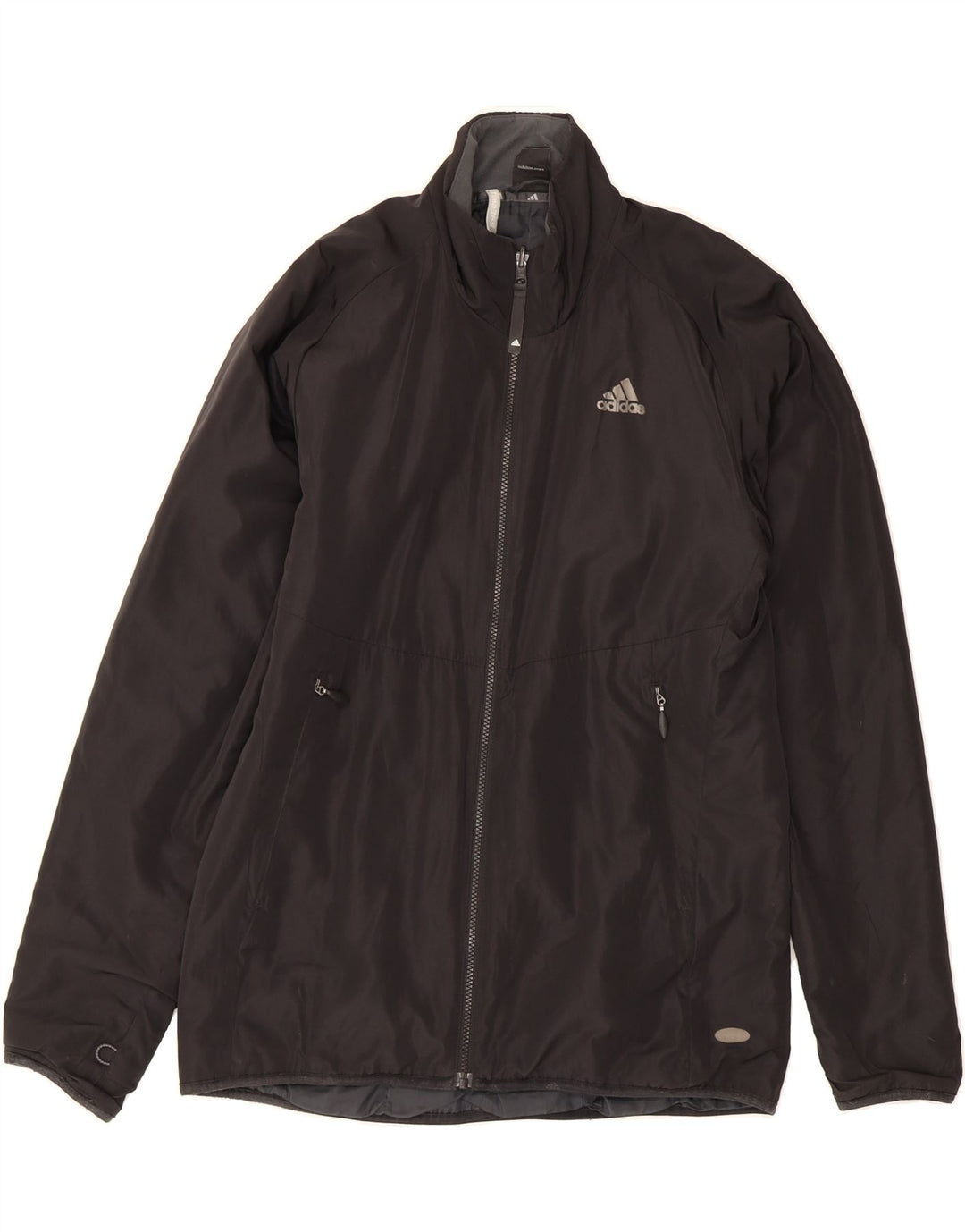ADIDAS Mens Interchange Windbreaker Jacket UK 40 Large Black Polyester Vintage Adidas and Second-Hand Adidas from Messina Hembry 