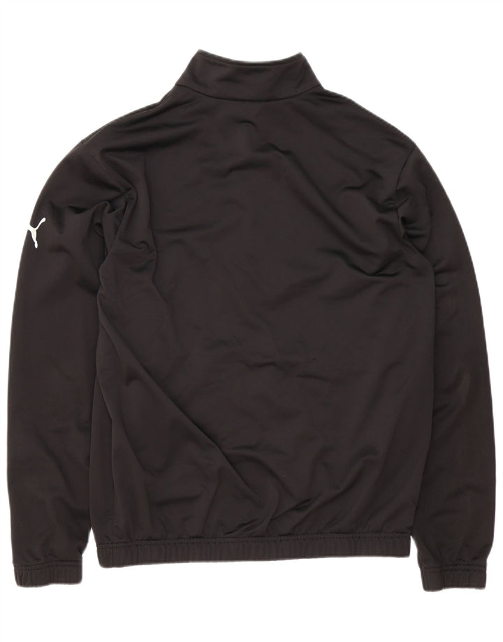 Puma Mens Tracksuit Top Jacket Medium Black Colourblock Polyester