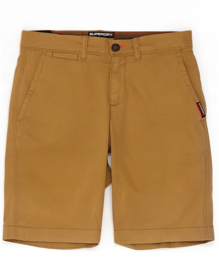 Superdry Mens Slim Chino Shorts W30 Medium Beige Cotton