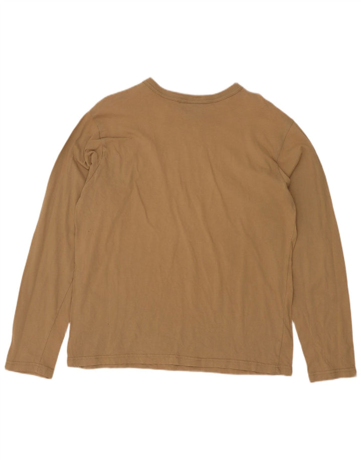 Ellesse Womens Graphic Top Long Sleeve UK 16 Large Brown