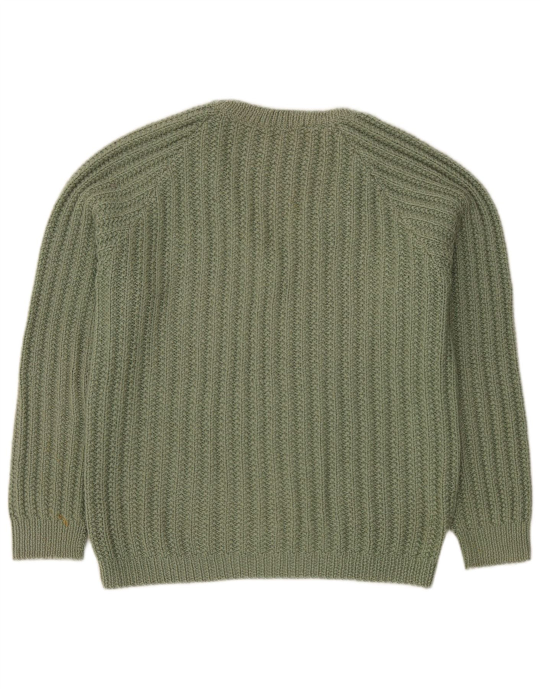 Vintage Mens V-Neck Jumper Sweater XL Green