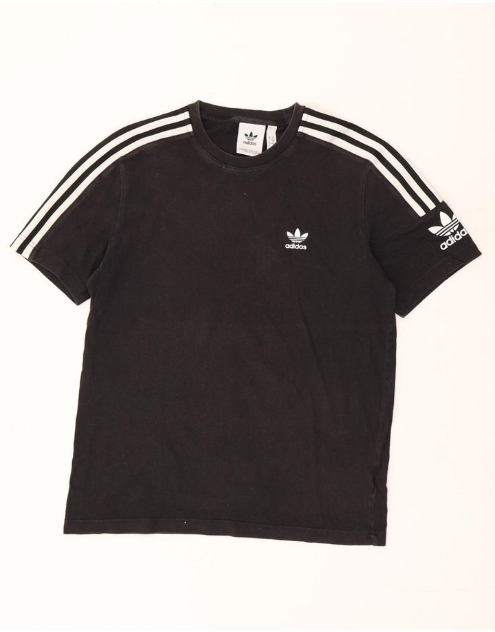 ADIDAS Mens T-Shirt Top Small Black Cotton