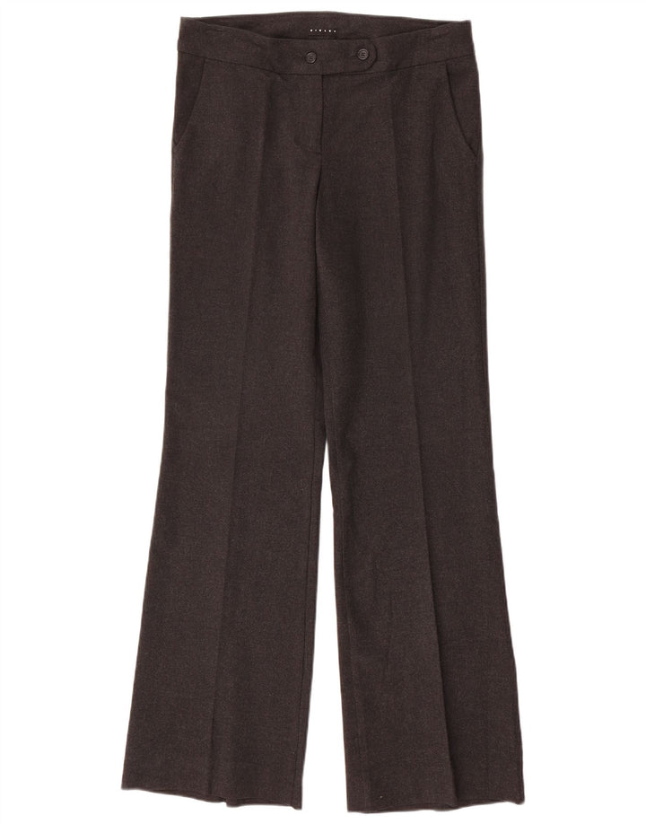 Sisley Womens Bootcut Suit Trousers IT 42 Medium W30 L32 Grey Flecked