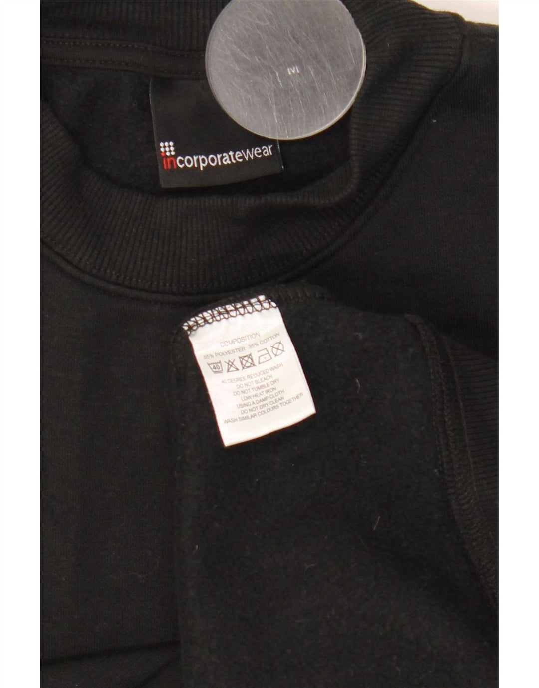 Marks & Spencer Mens Sweatshirt Jumper Medium Black Polyester