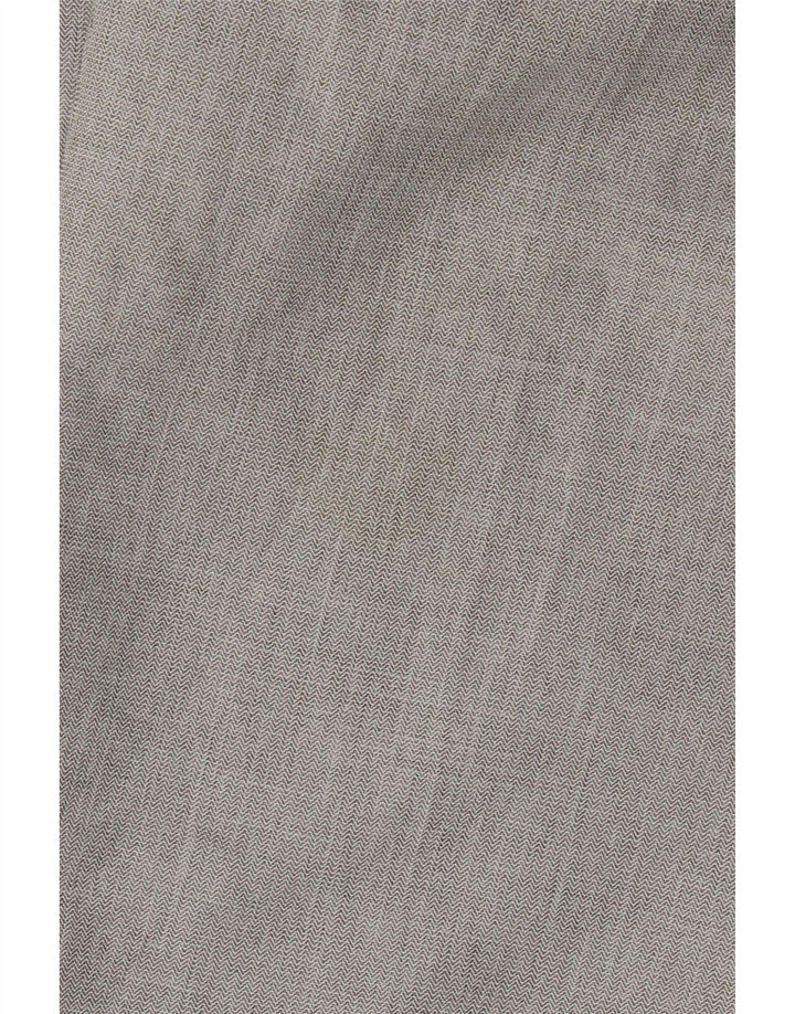 Marks & Spencer Mens Regular Suit Trousers W42 L31 Grey Polyester