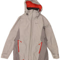 JACK WOLFSKIN Womens Windbreaker Jacket UK 14/16 Large Grey Colourblock