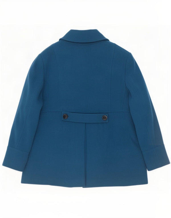 John Rocha Womens Pea Coat UK 22 3XL Blue Wool