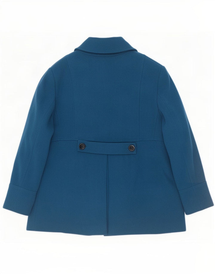 John Rocha Womens Pea Coat UK 22 3XL Blue Wool