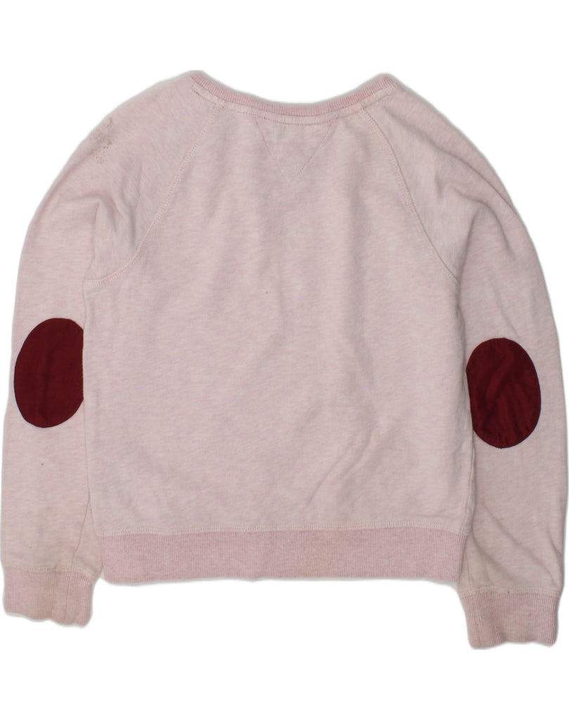 TOMMY HILFIGER Girls Sweatshirt Jumper 8-9 Years Medium Pink Cotton | Vintage Tommy Hilfiger | Thrift | Second-Hand Tommy Hilfiger | Used Clothing | Messina Hembry 