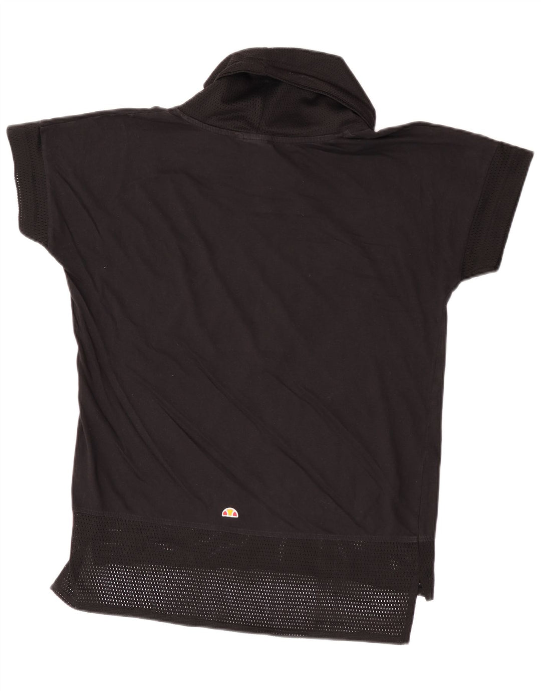 Ellesse Womens Graphic T-Shirt Top UK 14 Medium Black Cotton
