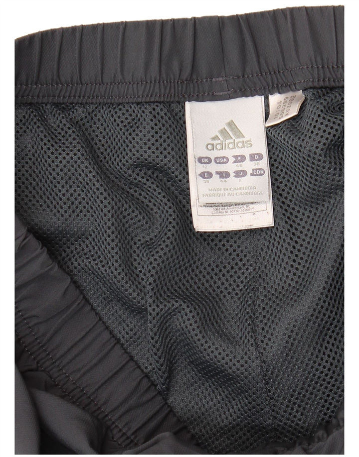 Adidas Womens Climalite Tracksuit Trousers UK 12 Medium Black Polyester