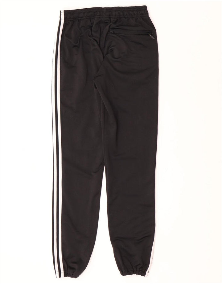 Adidas Boys Tracksuit Trousers Joggers 15-16 Years  Black Polyester