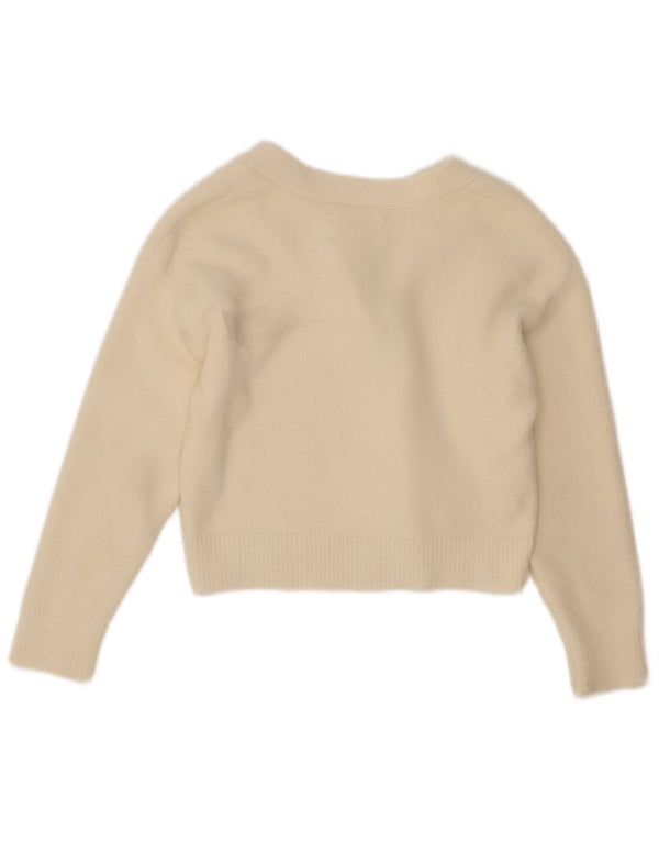 Zara Girls Cardigan Sweater 7-8 Years Off White