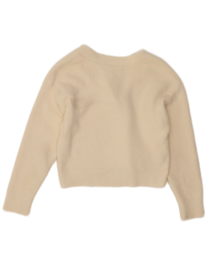 Zara Girls Cardigan Sweater 7-8 Years Off White