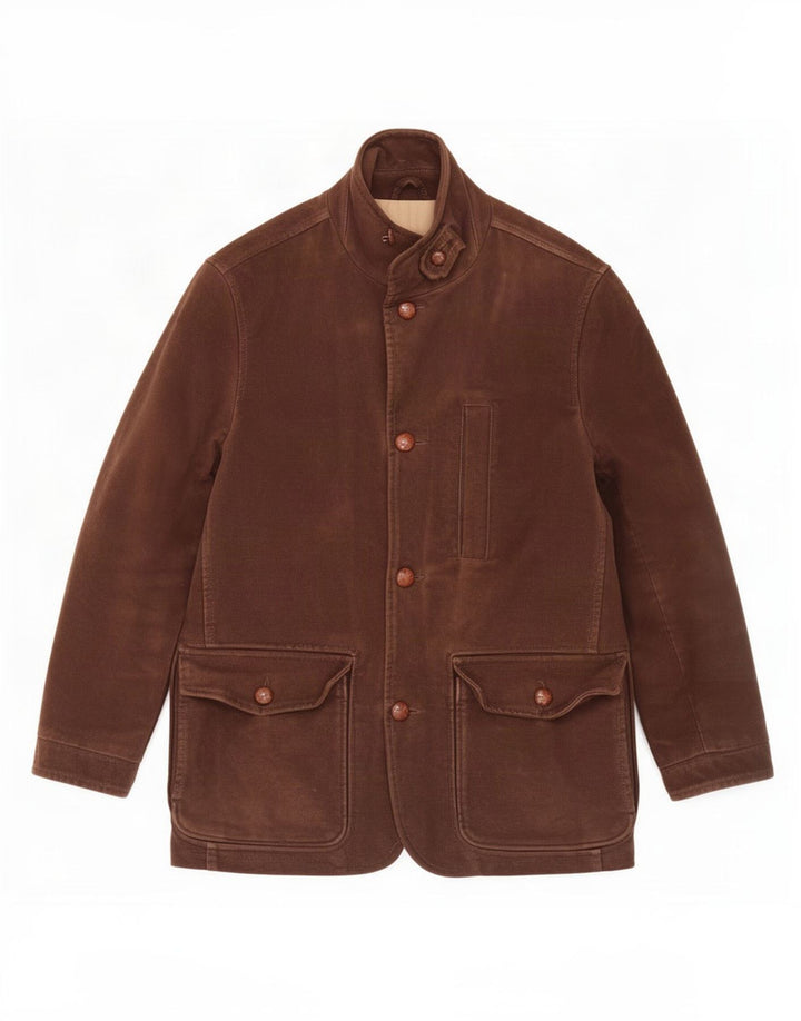 Henry Cottons Mens Utility Jacket IT 46 Small Brown