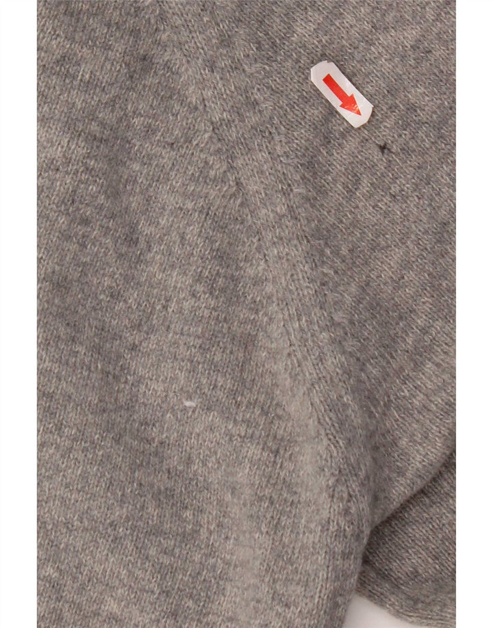 Barbour Mens Boat Neck Jumper Sweater Large Grey Wool