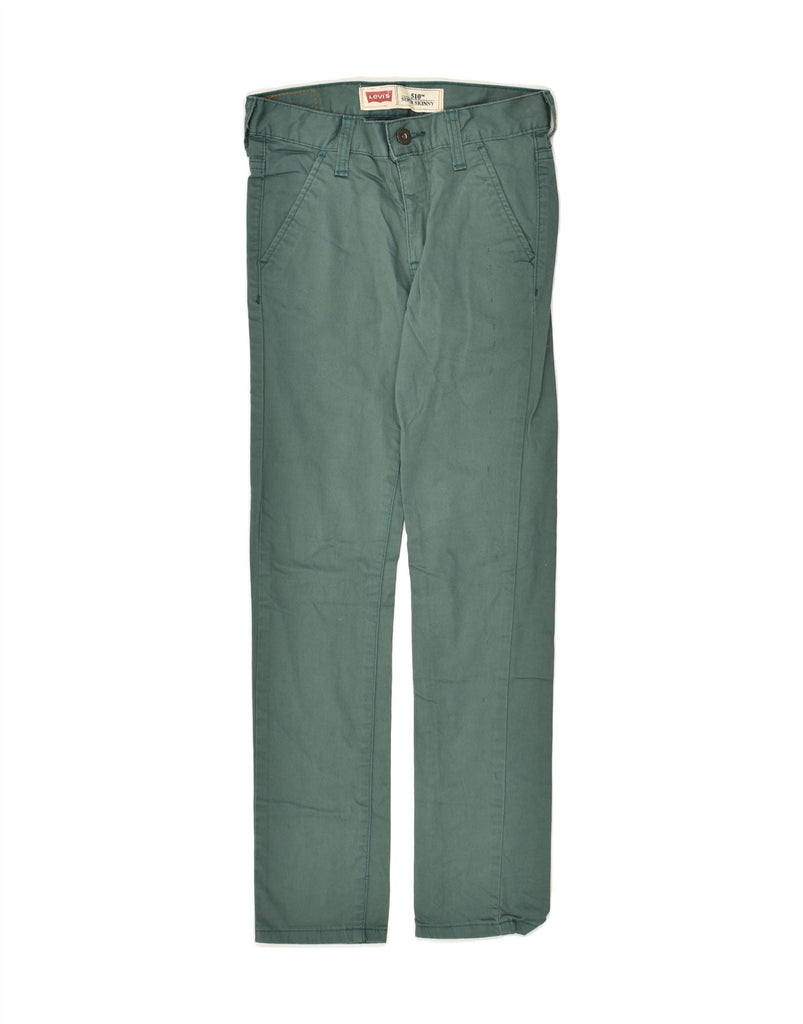 LEVI'S Boys 510 Skinny Chino Trousers 9-10 Years W25 L25  Green Cotton | Vintage Levi's | Thrift | Second-Hand Levi's | Used Clothing | Messina Hembry 