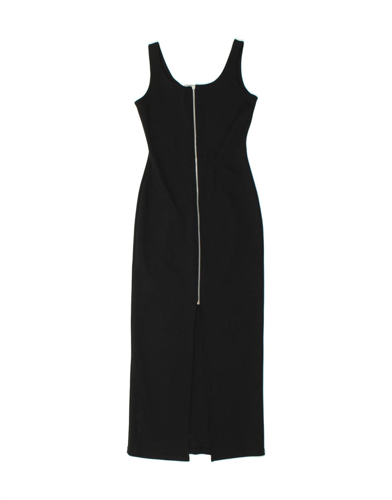 YESSICA Womens Sleeveless Maxi Dress UK 10 Small  Black Polyester Vintage Yessica and Second-Hand Yessica from Messina Hembry 